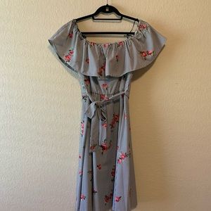 Calvin Klein off the shoulder dress